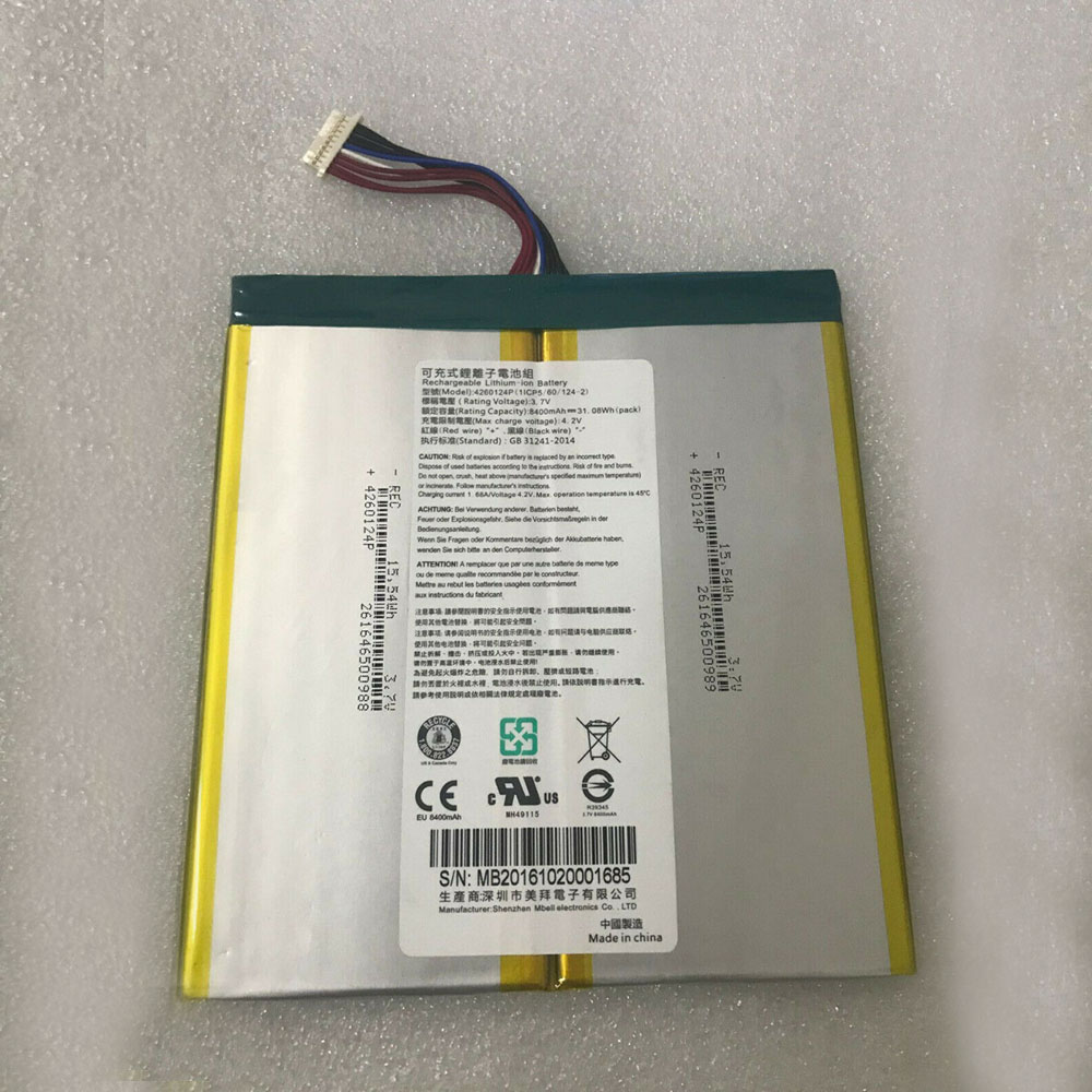 Iconia Tab B1 720 Tablet Battery (1ICP4 58 acer 4260124P